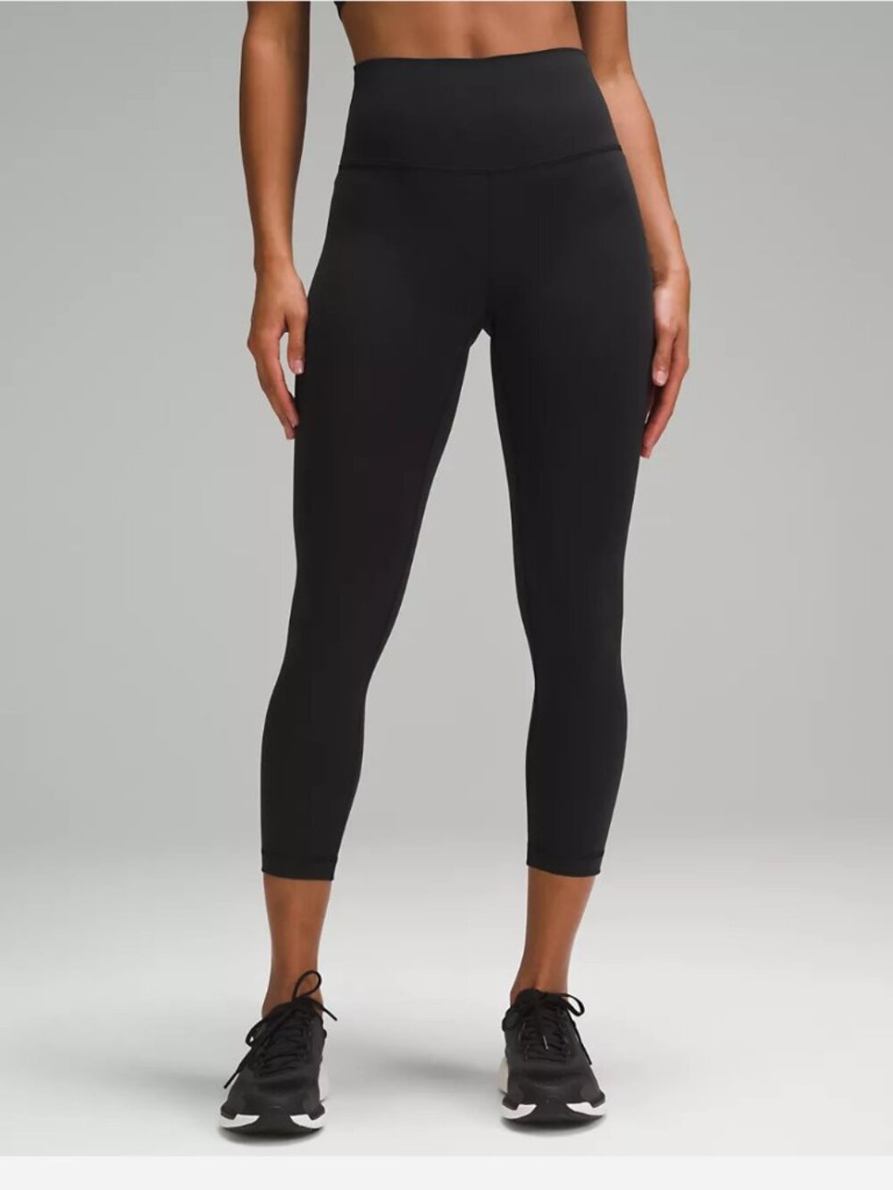LULULEMON WUNDER TRAIN HIGH-RISE CROP 23" in Black
